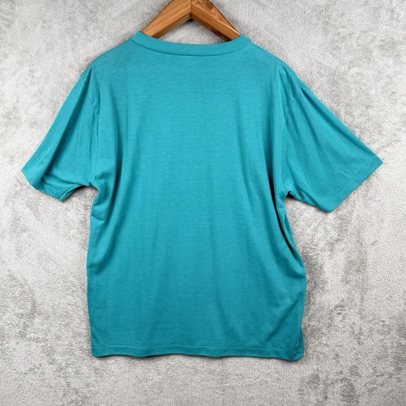 L.L. Bean Freeport Maine T Shirt Lot of 2 Blue Purple Size L Made in USA  VTG 90 - Picture 2 of 11